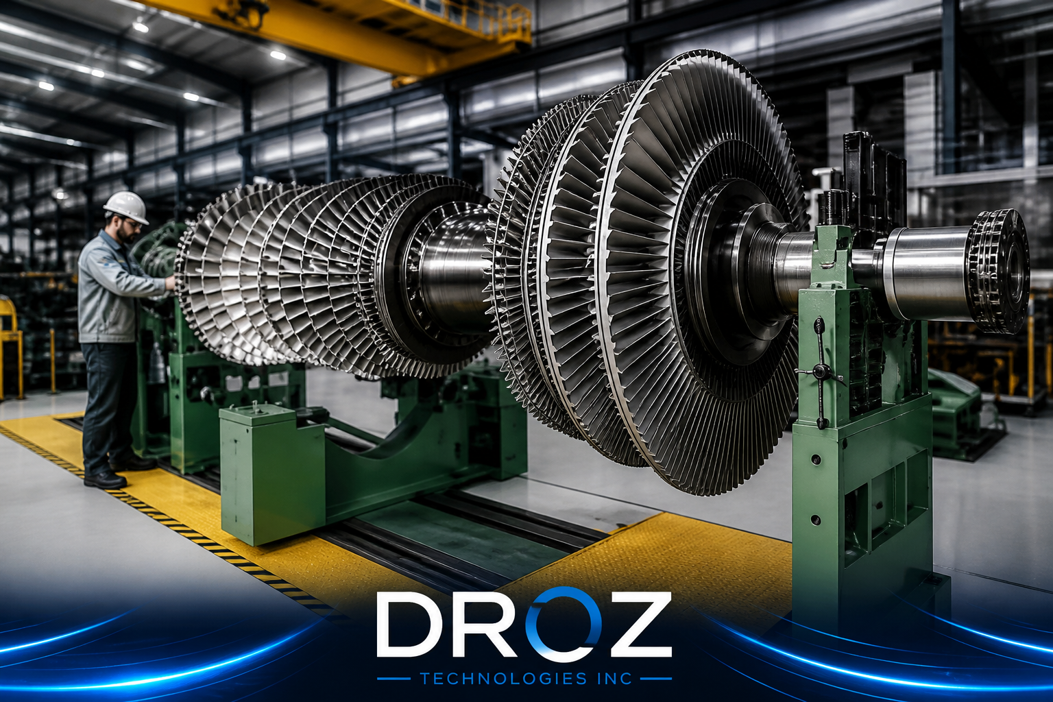 Droz reliability engineer on a turbine field engagement